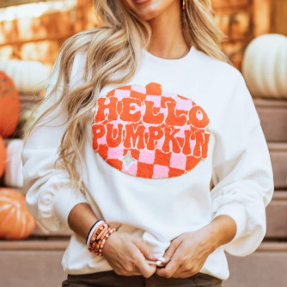 Hello Pumpkin Fall Sweatshirt